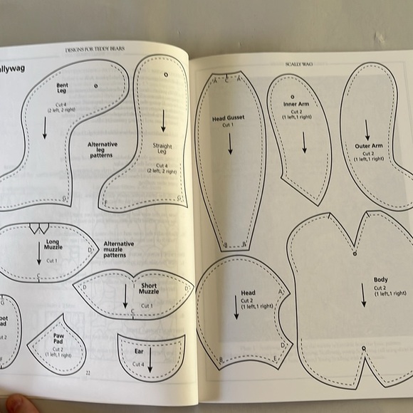 NWT Jenny Bradford’s Designs for Teddy Bears 1996 BOOK Patterns Make Yourself 🧸 - Picture 10 of 17